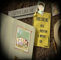 An example of the materials used for the “Love like me” educational campaign about reproductive health.