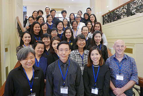 Participants and leaders of the adolescent mental health training in Bangkok, Thailand, June 2017