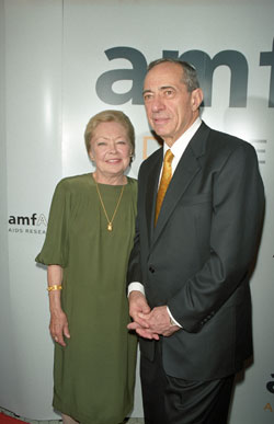 Mario Cuomo with amfAR Founding Chairman Dr. Mathilde Krim at amfAR’s Honoring with Pride event in 2000.