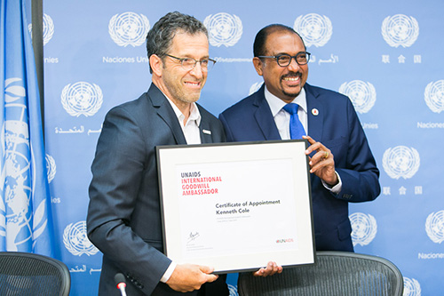 Kenneth Cole Appointed UNAIDS Goodwill Ambassador (UNAIDS)