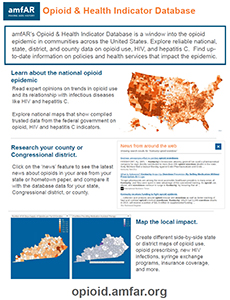 At-A-Glance: Opioid & Health Indicator Database